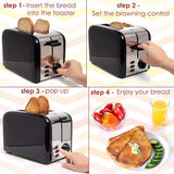 Moss & Stone 2-Slice Extra-Wide Slot Toaster