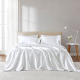 Luxury Satin 6-Piece Sheet Set, White