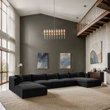 Shaggy - Fabric 6 Piece Modular Sectional With Chaise