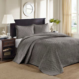 Antimicrobial Cottage Embroidered 3-Piece Bedspread Set