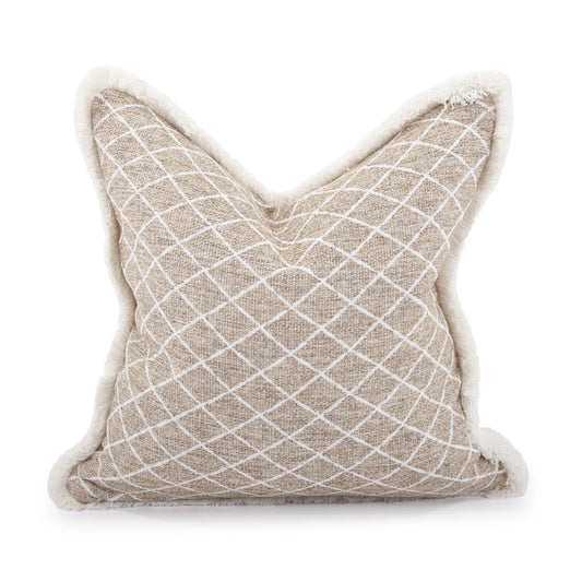 20 x 20 Pillow Grille Natural - Down Insert