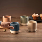 Kook Ceramic Latte Cups 10.5 oz, Set of 4
