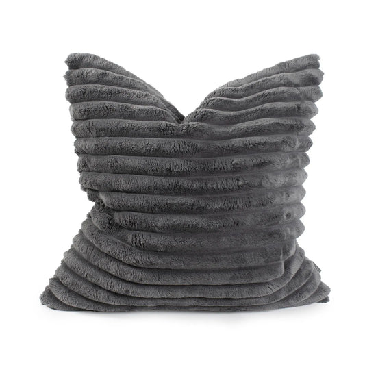 Pillow 24 x 24 Shar Pei Charcoal - Down Alternative Insert