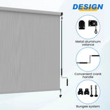 10' W X 8' H Outdoor Roller Shade with 95% Uv Protection