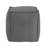 Square Pouf Bella Pewter