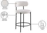 Beacon Stool Set of 2 - Modern Counter Height Stools with Elegant Curved Backs and Sturdy Frame