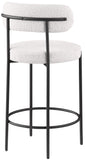 Beacon Stool Set of 2 - Modern Counter Height Stools with Elegant Curved Backs and Sturdy Frame