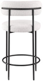 Beacon Stool Set of 2 - Modern Counter Height Stools with Elegant Curved Backs and Sturdy Frame