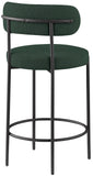 Beacon Stool Set of 2 - Modern Counter Height Stools with Elegant Curved Backs and Sturdy Frame