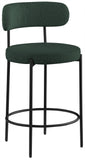 Beacon Stool Set of 2 - Modern Counter Height Stools with Elegant Curved Backs and Sturdy Frame