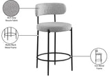 Beacon Stool Set of 2 - Modern Counter Height Stools with Elegant Curved Backs and Sturdy Frame