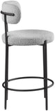 Beacon Stool Set of 2 - Modern Counter Height Stools with Elegant Curved Backs and Sturdy Frame