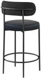 Beacon Stool Set of 2 - Modern Counter Height Stools with Elegant Curved Backs and Sturdy Frame