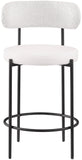 Beacon Stool Set of 2 - Modern Counter Height Stools with Elegant Curved Backs and Sturdy Frame