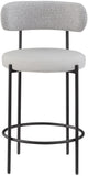 Beacon Stool Set of 2 - Modern Counter Height Stools with Elegant Curved Backs and Sturdy Frame