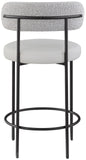 Beacon Stool Set of 2 - Modern Counter Height Stools with Elegant Curved Backs and Sturdy Frame