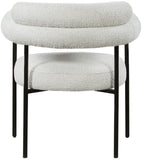 Blake Contemporary Dining Chairs Set of 2 - Stylish Soft Faux Leather and Durable Metal Frame