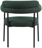 Blake Contemporary Dining Chairs Set of 2 - Stylish Soft Faux Leather and Durable Metal Frame