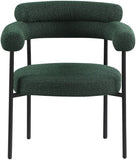 Blake Contemporary Dining Chairs Set of 2 - Stylish Soft Faux Leather and Durable Metal Frame