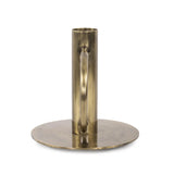 Italo Tall Antique Brass Candle Holder with Handle
