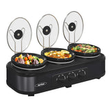 Royalcraft Triple Slow Cooker Buffet Servers and Warmer