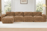 MYLO 140" 4-Seater Sofa with 1 Ottoman