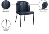Jagger Contemporary Dining Chair Set of 2 with Soft Cushioning and Stylish Brushed Gold Legs
