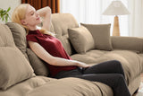 CLOUDIES 173" 4 Seater Sofa with 2 Ottomans