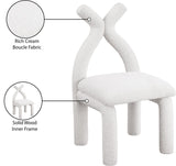 Xena Accent Chair – Luxurious Boucle Fabric, Solid Wood Frame, Contemporary Design for Elegant Spaces