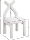 Xena Accent Chair – Luxurious Boucle Fabric, Solid Wood Frame, Contemporary Design for Elegant Spaces