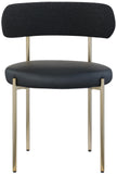Beacon Boucle Fabric Dining Chair Set - Contemporary Design with Sturdy Iron Frame for Comfort