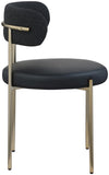 Beacon Boucle Fabric Dining Chair Set - Contemporary Design with Sturdy Iron Frame for Comfort