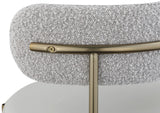 Beacon Boucle Fabric Dining Chair Set - Contemporary Design with Sturdy Iron Frame for Comfort