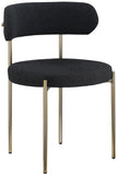Beacon Boucle Fabric Dining Chair Set - Contemporary Design with Sturdy Iron Frame for Comfort