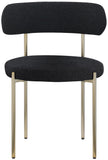 Beacon Boucle Fabric Dining Chair Set - Contemporary Design with Sturdy Iron Frame for Comfort