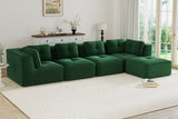 CORDELIA 151" 4-Seater High Armrest Sofa with 1 Ottoman