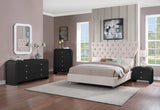 Artisto Contemporary Dresser with Rich Ash Veneer Finish and Versatile Handle Options for Storage