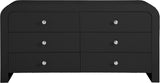 Artisto Contemporary Dresser with Rich Ash Veneer Finish and Versatile Handle Options for Storage