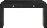 Artisto Contemporary Console Table with Elegant Ash Veneer Finish and Versatile Handle Options