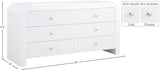 Artisto Contemporary Dresser with Rich Ash Veneer Finish and Versatile Handle Options for Storage