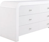Artisto Contemporary Dresser with Rich Ash Veneer Finish and Versatile Handle Options for Storage