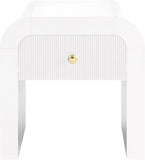 Artisto Elegant Ash Veneer Contemporary End Table with Stylish Storage & Dual Handle Options