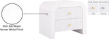 Artisto Contemporary Night Stand with Rich Ash Veneer Finish and Dual Handle Options for Style