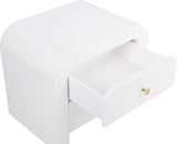 Artisto Contemporary Night Stand with Rich Ash Veneer Finish and Dual Handle Options for Style