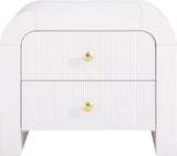 Artisto Contemporary Night Stand with Rich Ash Veneer Finish and Dual Handle Options for Style