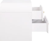 Artisto Contemporary Night Stand with Rich Ash Veneer Finish and Dual Handle Options for Style