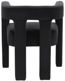 Athena Velvet Dining Chair - Modern Elegance with Soft Boucle Fabric for Stylish Dining Experiences