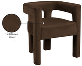 Athena Velvet Dining Chair - Modern Elegance with Soft Boucle Fabric for Stylish Dining Experiences