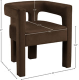 Athena Velvet Dining Chair - Modern Elegance with Soft Boucle Fabric for Stylish Dining Experiences