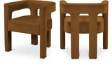 Athena Velvet Dining Chair - Modern Elegance with Soft Boucle Fabric for Stylish Dining Experiences